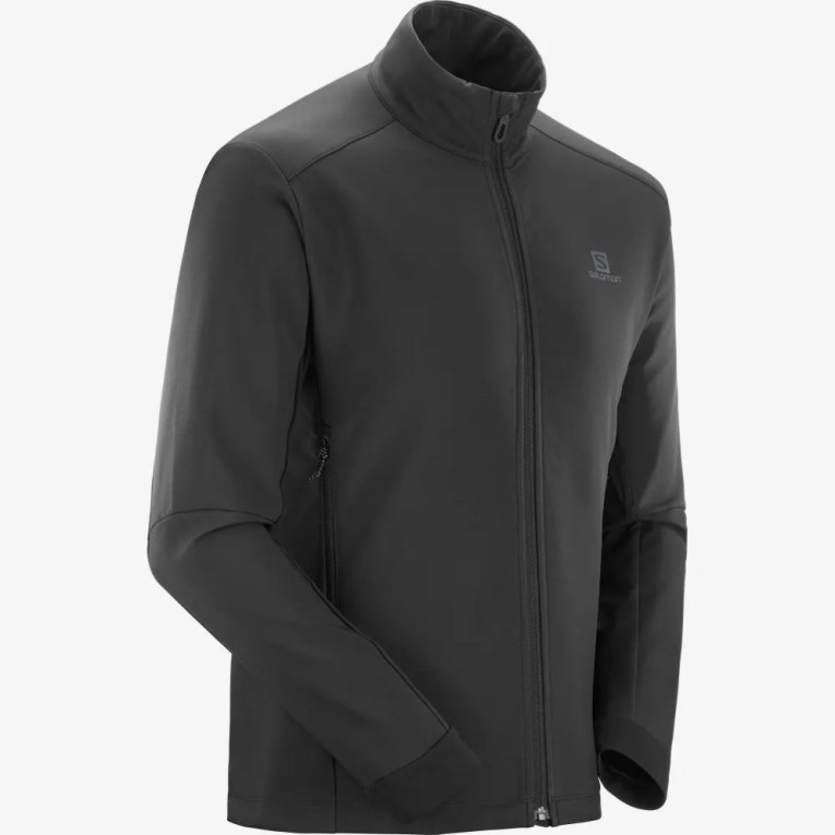 Black Salomon Agile Men's Shell Jackets | PH 19023I